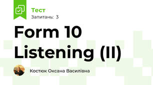 Form 10 Listening (II)