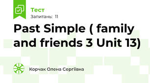 Past Simple ( family and friends 3 Unit 13)