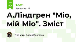 А.Ліндгрен "Міо, мій Міо". Зміст