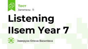 Listening IIsem Year 7