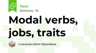 Modal verbs, jobs, traits