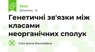 Генетичні зв'язки між класами неорганічних сполук