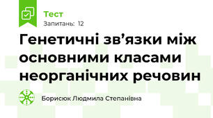 Генетичні зв’язки між основними класами неорганічних речовин