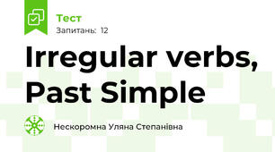 Irregular verbs, Past Simple