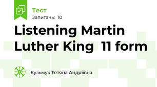 Listening Martin Luther King  11 form 