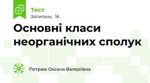 Основні класи неорганічних сполук