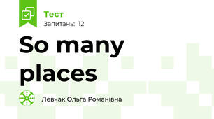 So many places