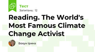 Reading. The World's Most Famous Climate Change Activist