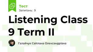 Listening Class 9 Term II