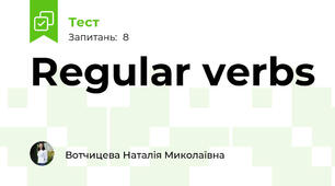 Regular verbs