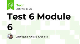 Test 6 Module 6