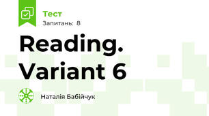 Reading. Variant 6