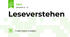 Leseverstehen 