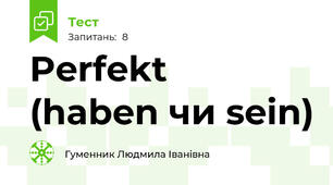 Perfekt  (haben чи sein)