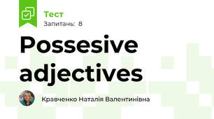 Possesive adjectives