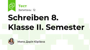 Schreiben 8. Klasse II. Semester