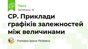 СР. Приклади графіків залежностей між величинами