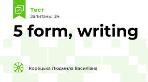5 form, writing