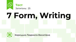 7 Form, Writing