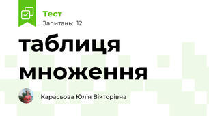 таблиця множення