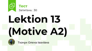 Lektion 13 (Motive A2)