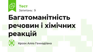 Багатоманітність речовин і хімічних реакцій
