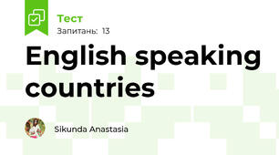 English speaking countries