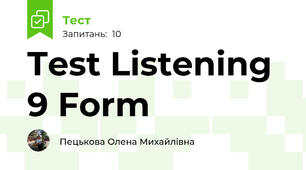 Test Listening 9 Form