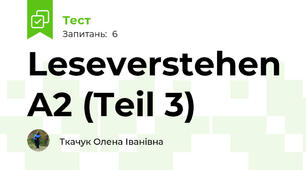 Leseverstehen A2 (Teil 3)