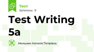 Test Writing 5a