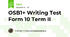  OSB1+ Writing Test   Form 10 Term II