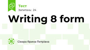 Writing 8 form