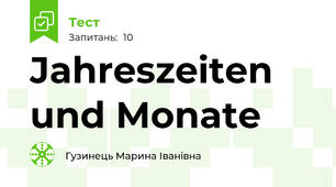 Jahreszeiten und Monate