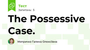 The Possessive Case.
