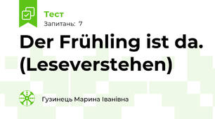 Der Frühling ist da. (Leseverstehen)
