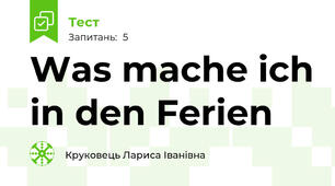 Was mache ich in den Ferien 