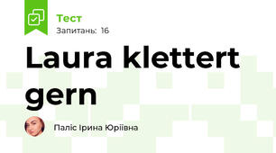 Laura klettert gern