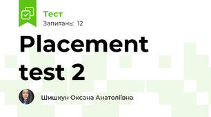 Placement test 2