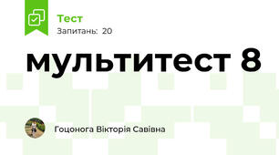 мультитест 8