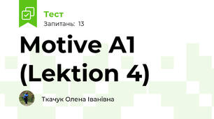 Motive A1 (Lektion 4)