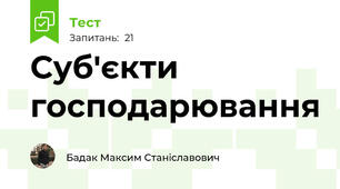 Суб'єкти господарювання