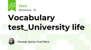 Vocabulary test_University life