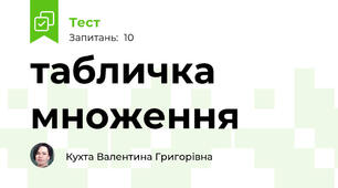 табличка множення