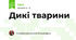 Дикі тварини