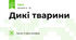 Дикі тварини