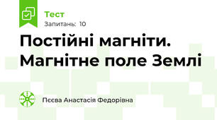 Постійні магніти. Магнітне поле Землі