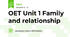  OET Unit 1 Family and relationship
