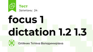 focus 1 dictation 1.2 1.3