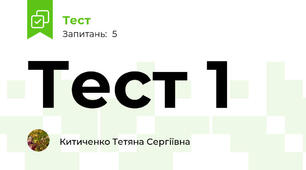 Тест 1