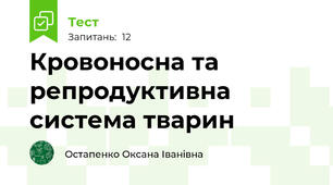 Кровоносна та репродуктивна система тварин